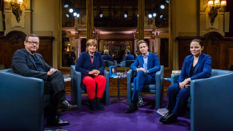 "Das Literarische Quartett - Sendung vom 06.12.2019": Matthias Brandt, Christine Westermann, Volker Weidermann, Thea Dorn