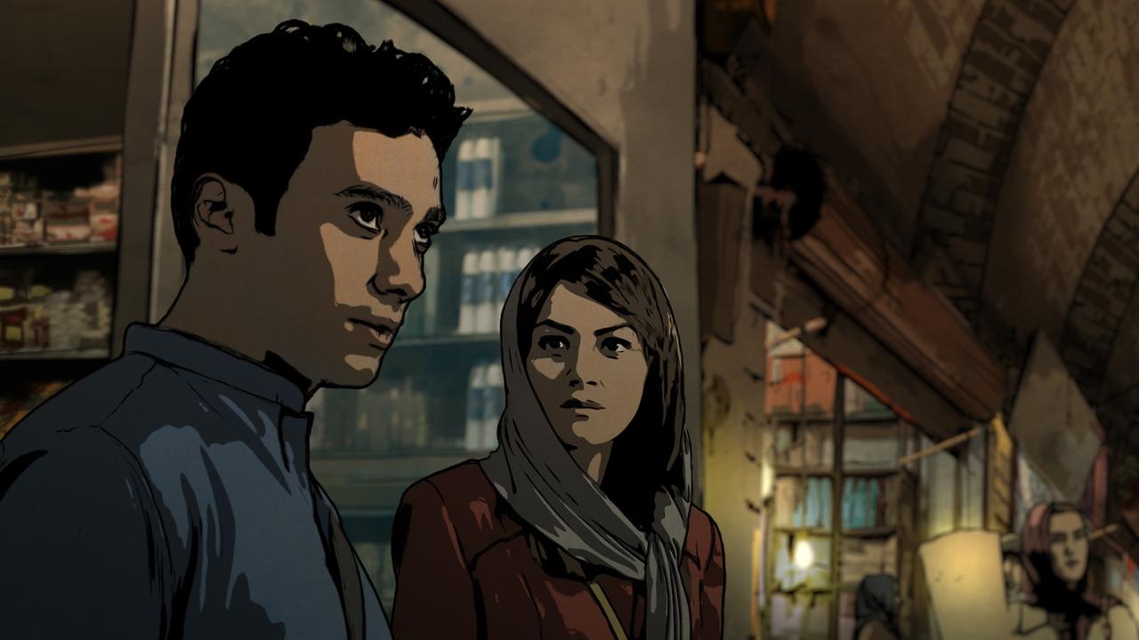 "Teheran Tabu": Babak (Arash Marandi) und Donya (Negar Mona Alizadeh) auf einem Basar.