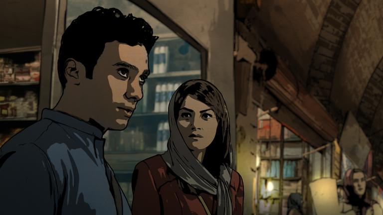 "Teheran Tabu": Babak (Arash Marandi) und Donya (Negar Mona Alizadeh) auf einem Basar.