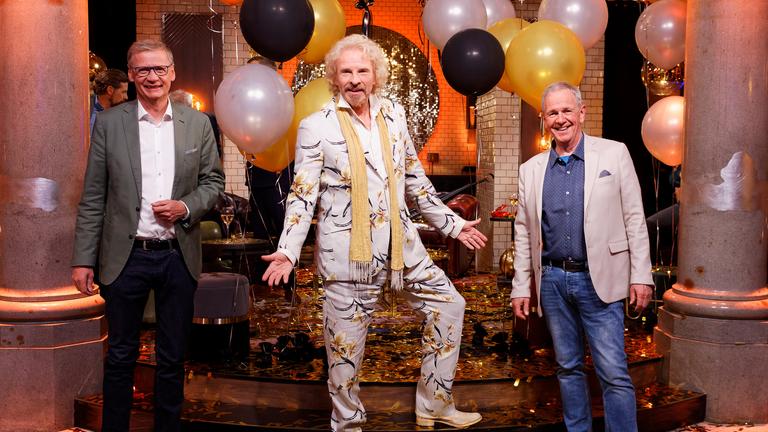 "Happy Birthday, Thomas Gottschalk!": Günther Jauch, Thomas Gottschalk, Fritz Egner