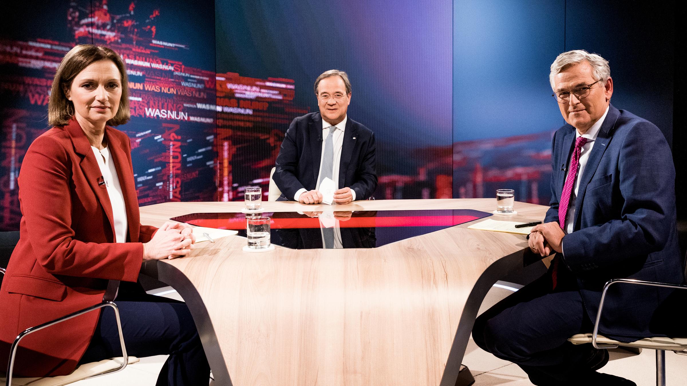  "Was nun? - Fragen an den neuen CDU-Vorsitzenden": Bettina Schausten, Armin Laschet, Peter Frey