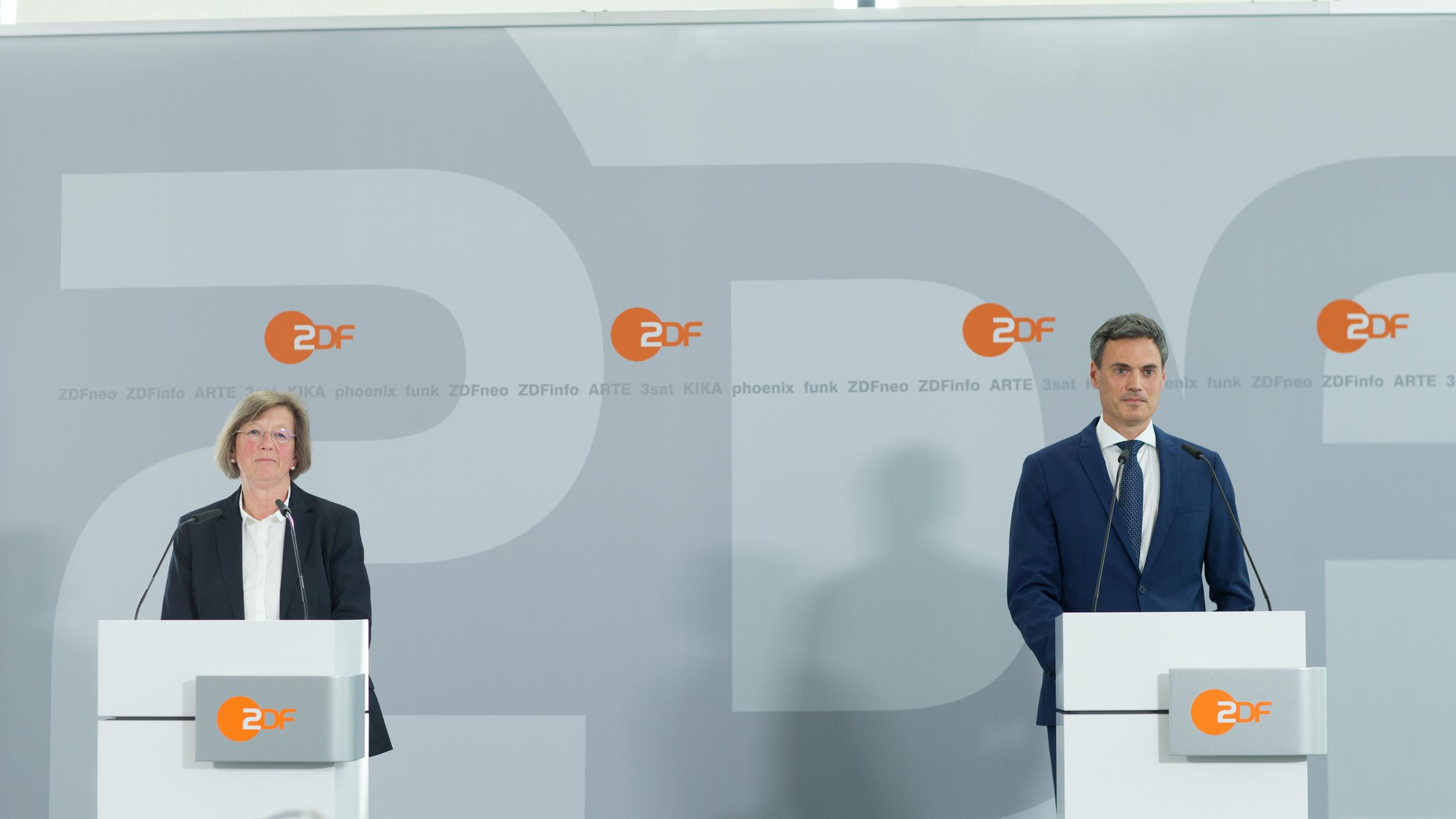 Fernsehratssitzung 2.7.2021, Pressekonferenz: Marlehn Thieme, Dr. Norbert Himmler