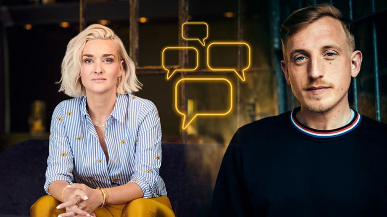 "ZDFzoom: Eure Wut - Euer Mut": Moderatorin Ariane Alter (l.) und Filmemacher Hubertus Koch (r.) 