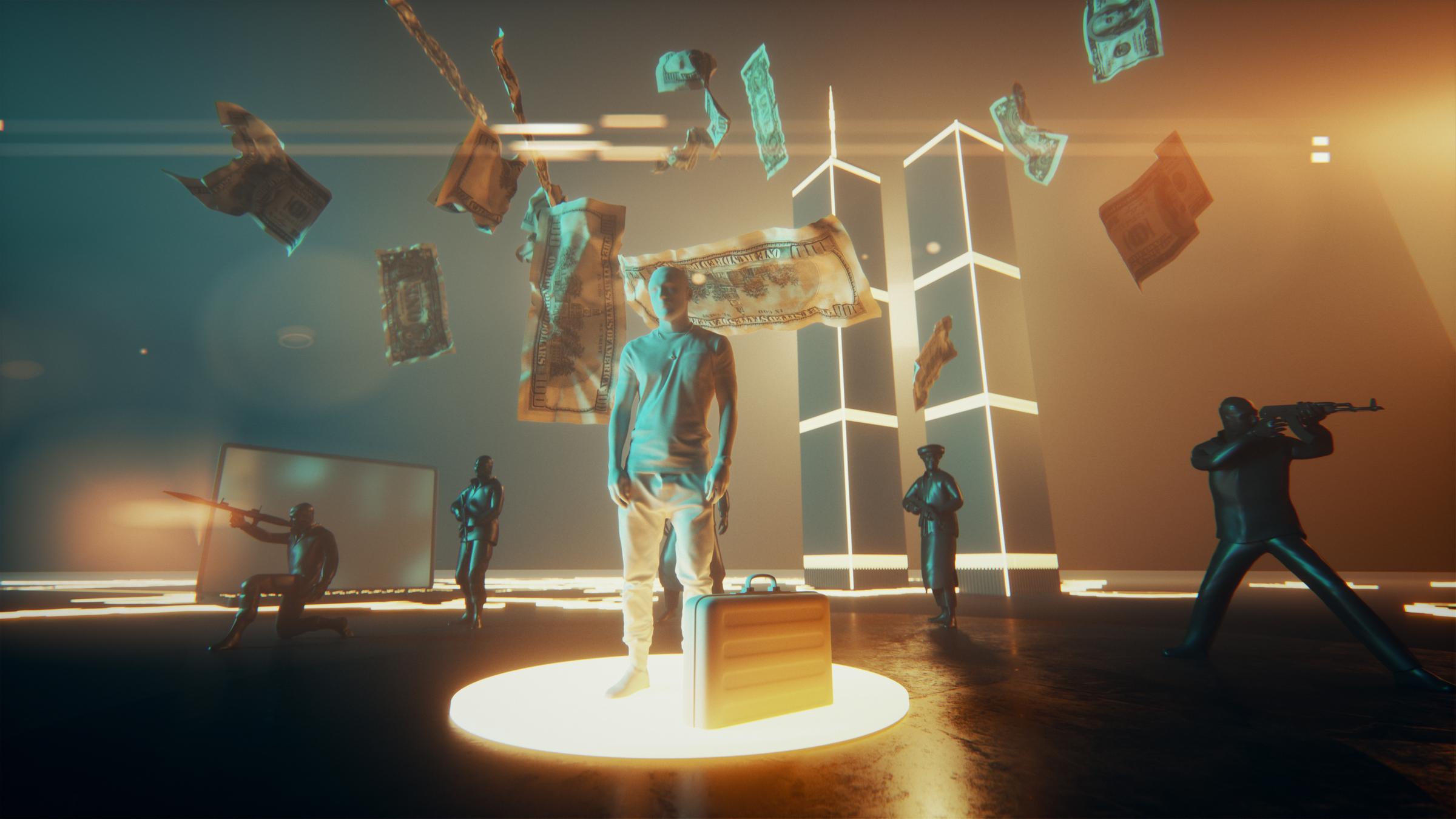 "Extremisten mit Staatsauftrag - Das System der V-Leute": Graphische Visualisierung der V-Mann-Tätigkeit zwischen Terrorismus und Bezahlung.