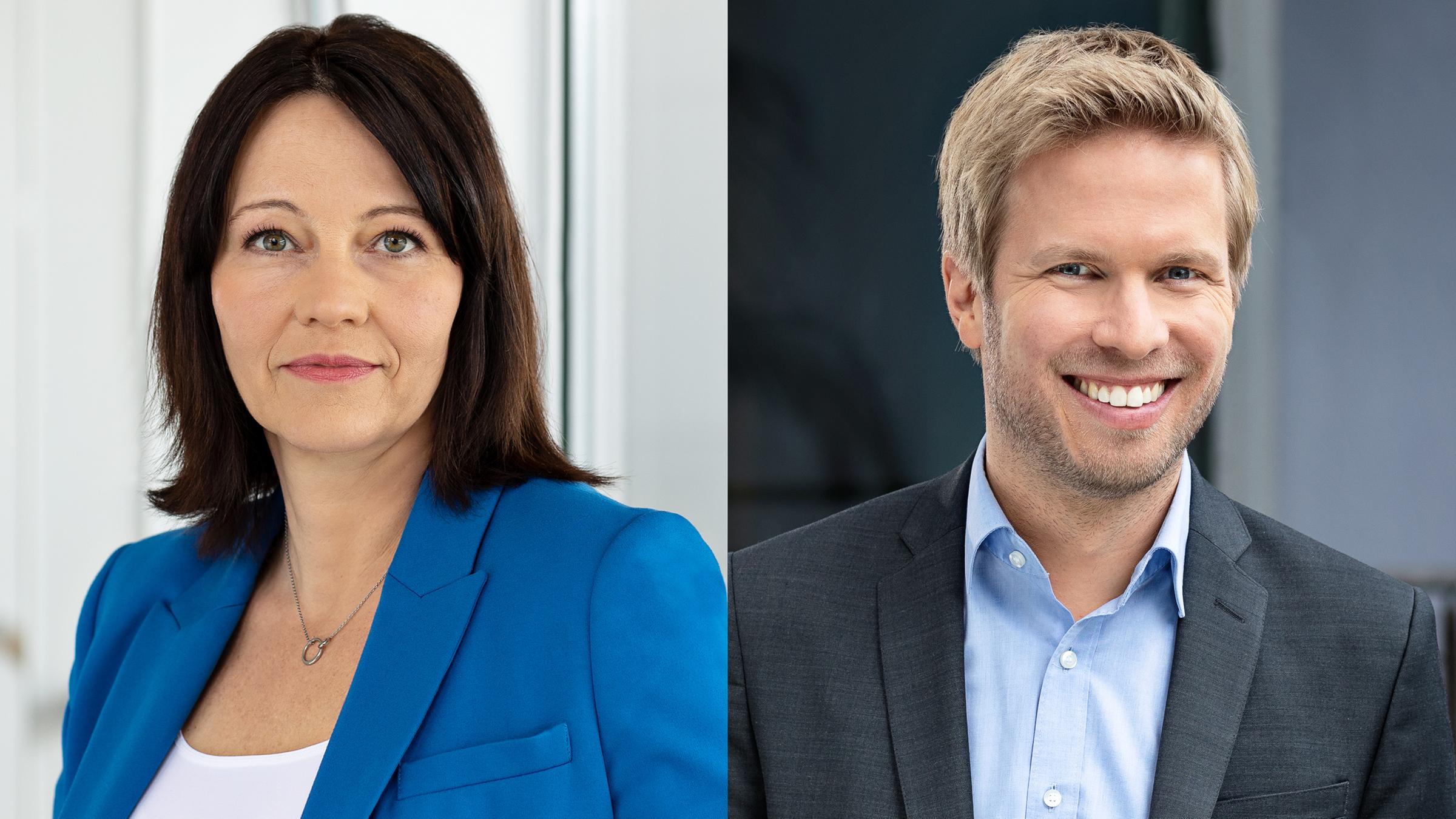 Cathérine Kipp, Christian Deker blicken in die Kamera