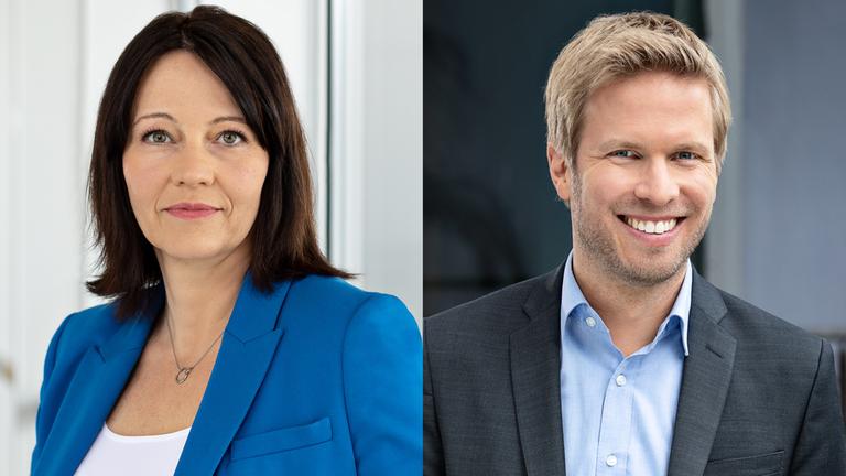 Cathérine Kipp, Christian Deker blicken in die Kamera