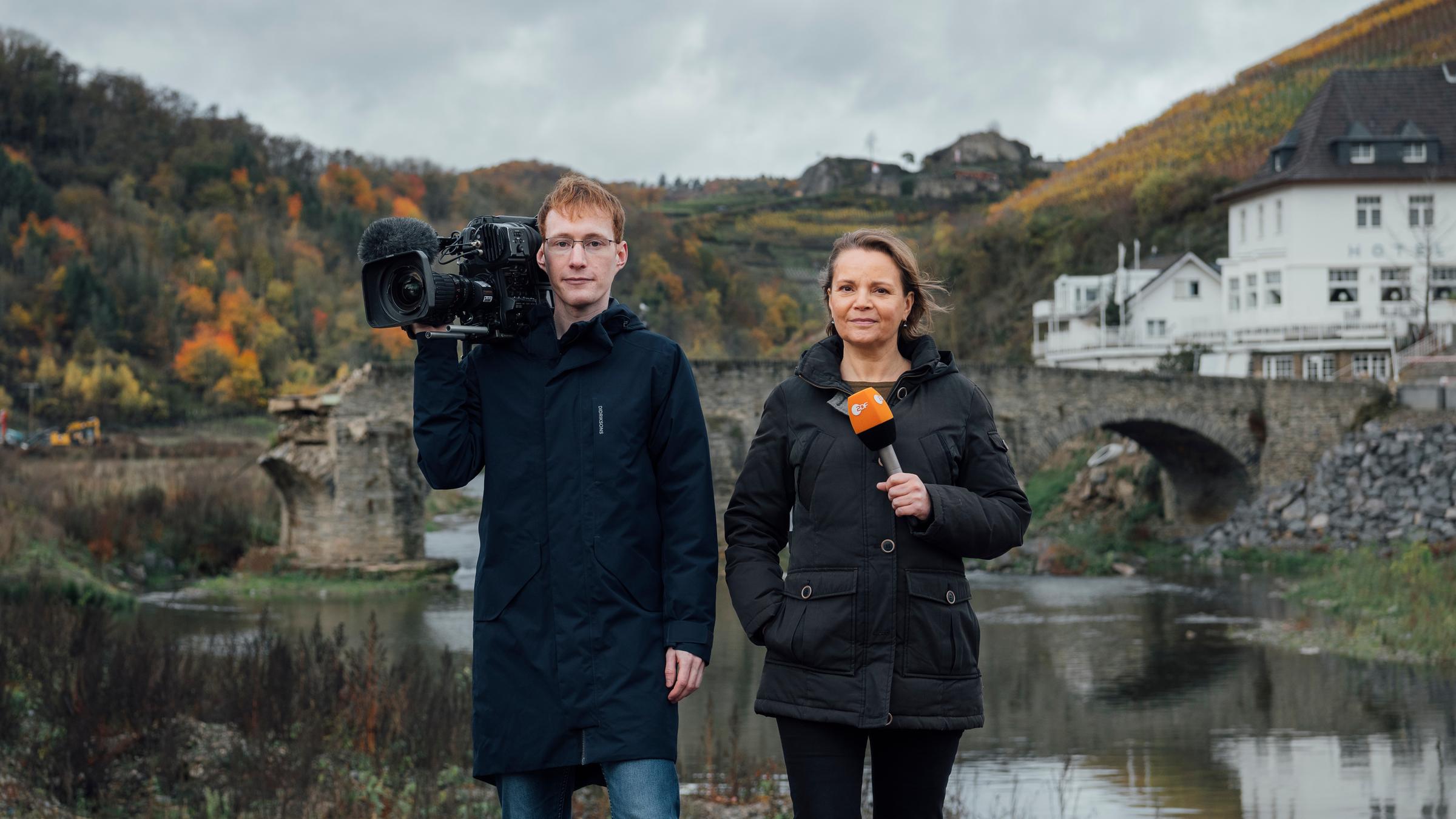 "ZDF im Ahrtal": Christoph Timm, Marion Geiger