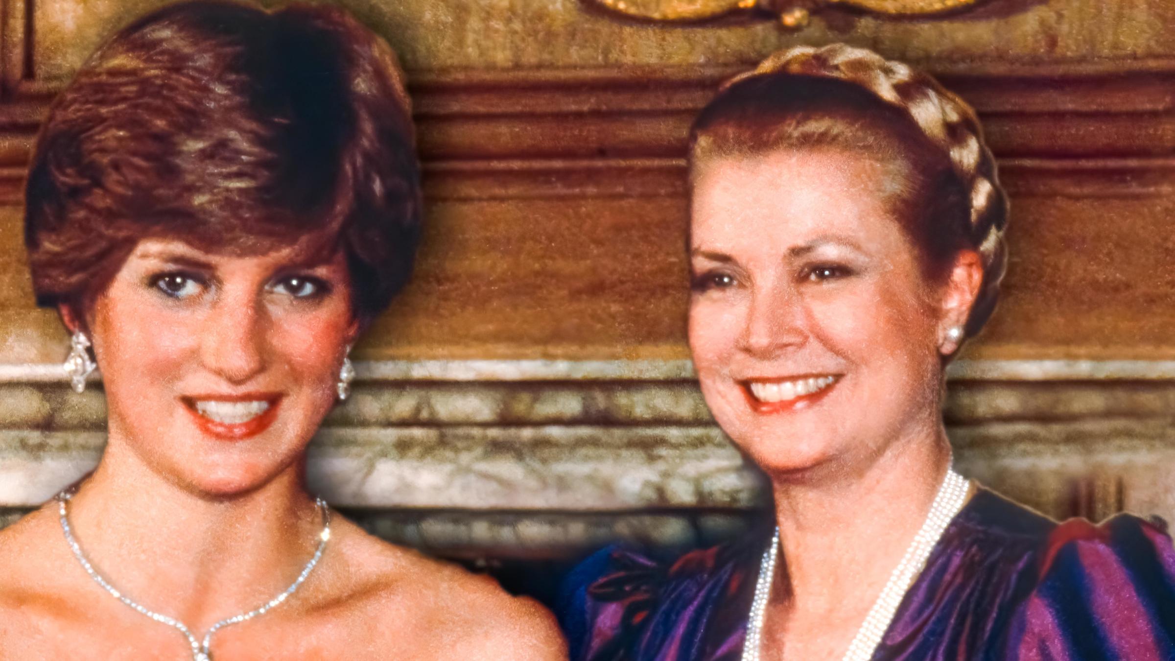 "ZDFroyal: Lady Diana und Grace Kelly - Zwei Frauen, ein Schicksal": Lady Di und Grace Kelly lächeln in die Kamera.