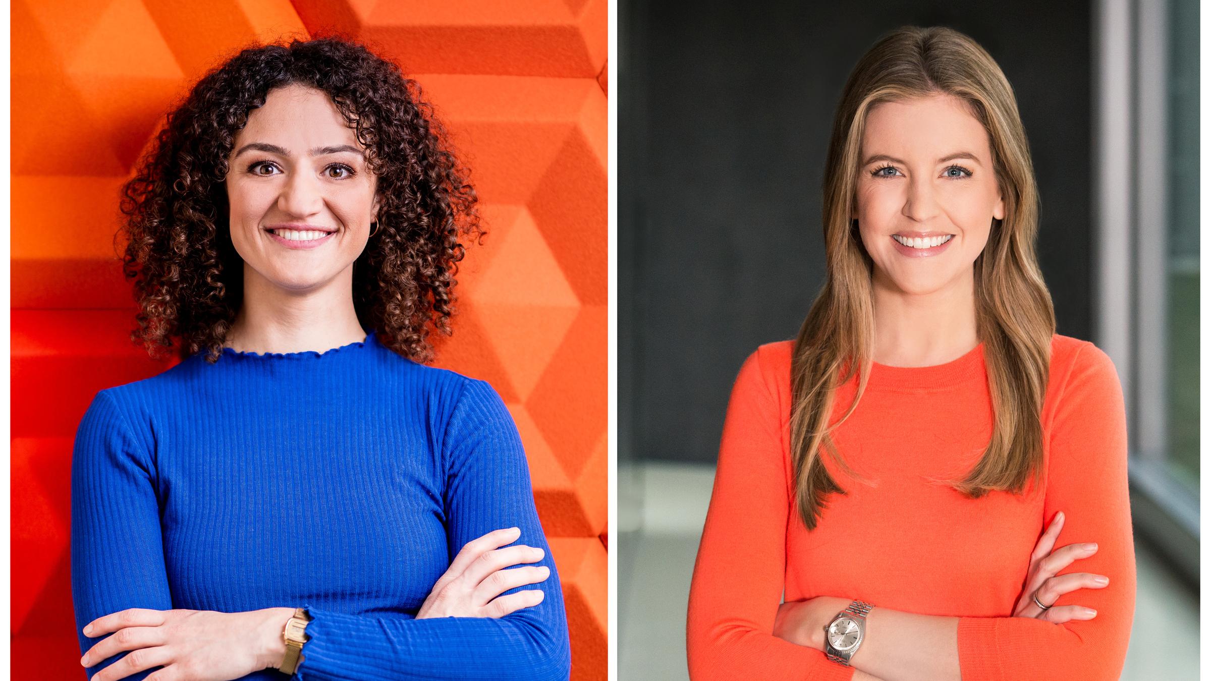 Doppelporträt Maral Bazargani /Jennifer Sieglar (Montage)