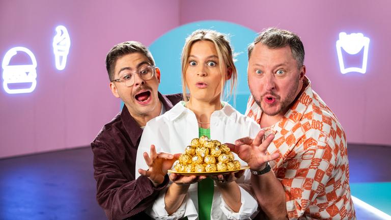 "besseresser Die Show - Die fiese Ferrero-Show": Florian Reza, Lilly Temme und Sebastian Lege
