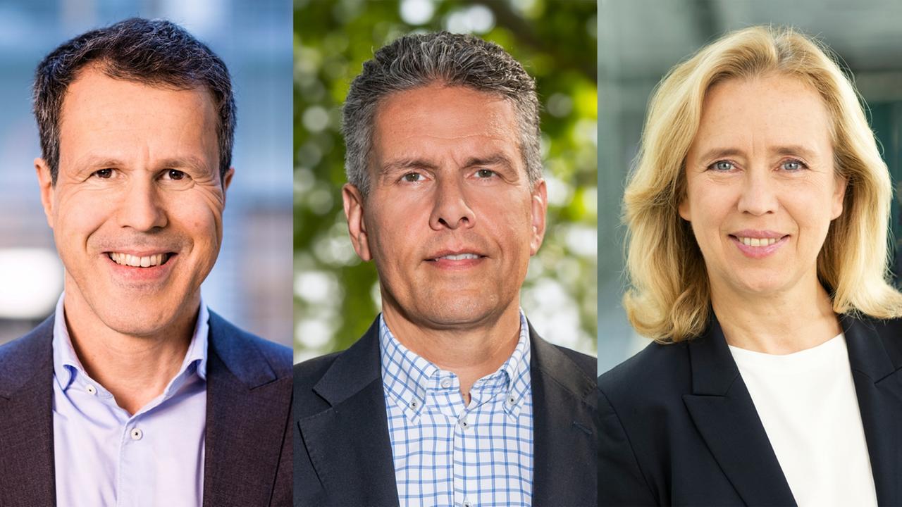 Bildmontage Porträts. v.l. Thomas Reichart, Michael Bewerunge, Britta Hilpert