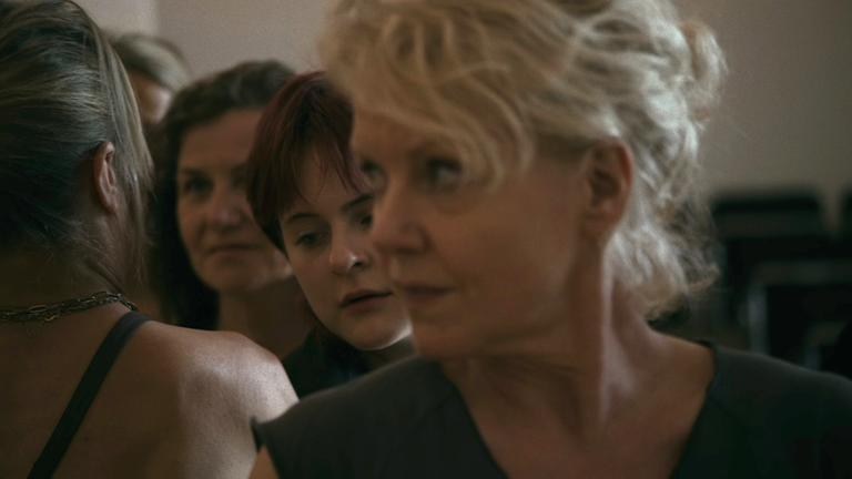 "Die Schule der Frauen": Filmfest München 2024. Karoline Eichhorn, Jacqueline Kornmüller, Lena-Sophia Baer und Katharina Linder (v.l.n.r.).