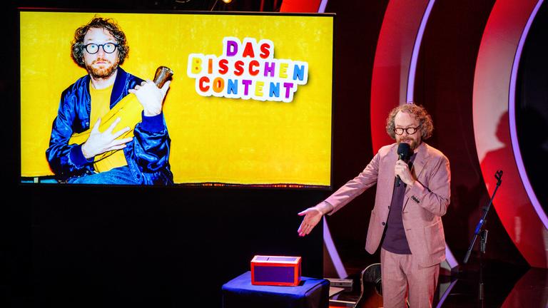 "Friedemann Weise: Das bisschen Content" (3sat): Friedemann Weise präsentiert sein Programm "Das bisschen Content" im Frankfurter Hof in Mainz.