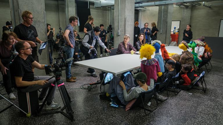 Hallo Spencer - Der Film (Behind the Scenes):  Dreharbeiten mit den Puppenspielern