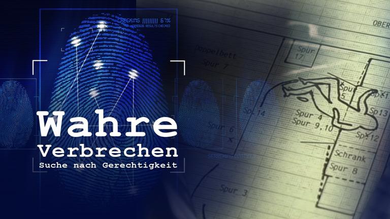 "Wahre Verbrechen: Suche nach Gerechtigkeit": Montage mit Insert des Sendungstitels