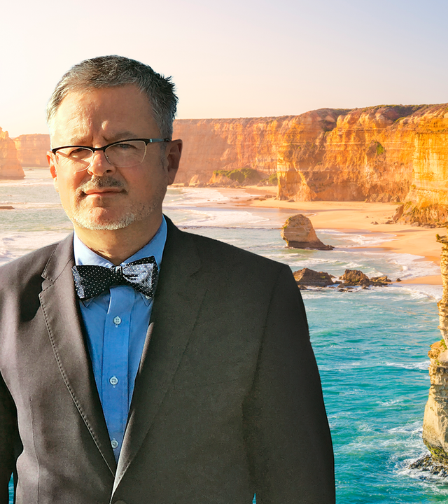 Christopher Clark an der Australischen Küste.