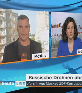 ZDF-Korrespondenten Armin Coerper und Isabelle Schaefers 