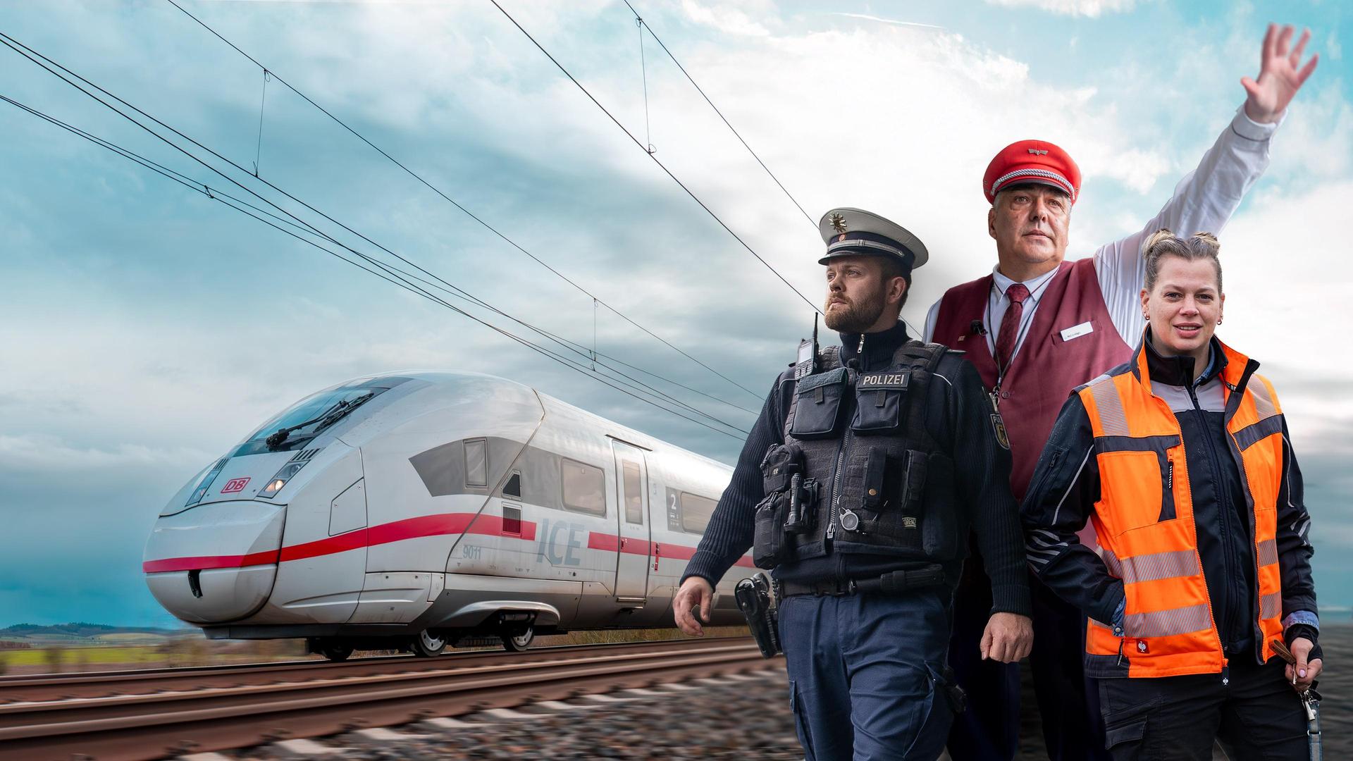 Im Einsatz für die Bahn