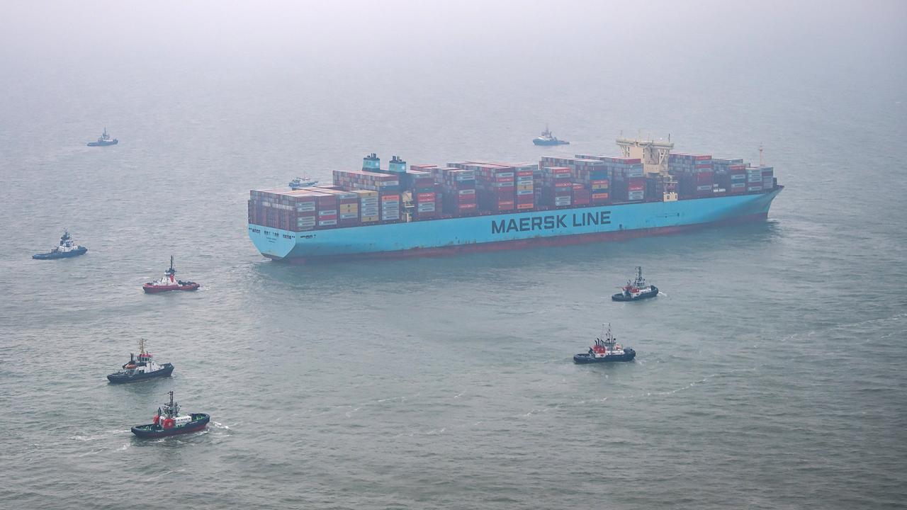 "Mumbai Maersk" auf Grund gelaufen
