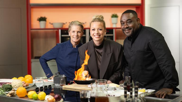 Cornelia Poletto, Zora Klipp und Nelson Müller