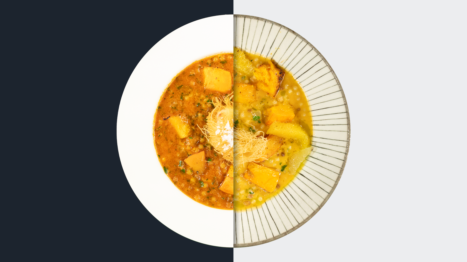 Cremige Fregola sarda mit Kürbis