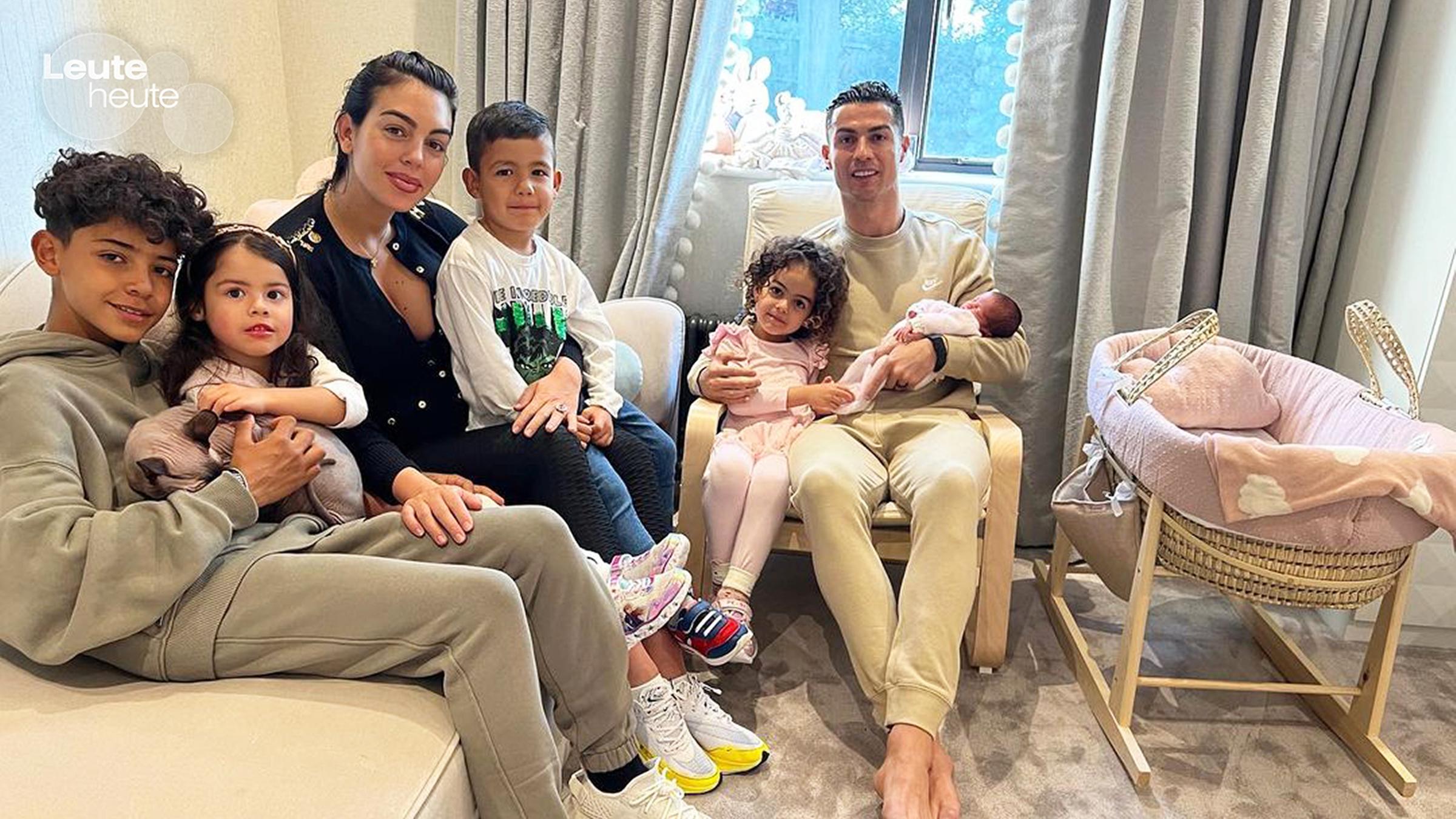 Cristiano Ronaldo mit seiner Familie