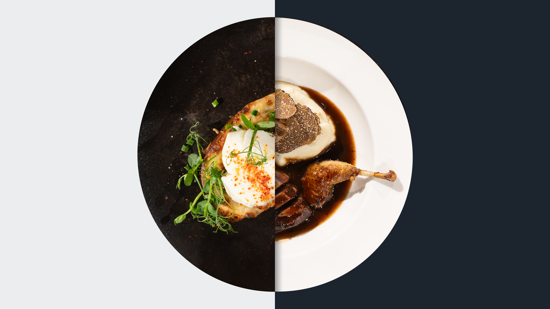 Croque Madame vs. Konfierte Taubenkeule