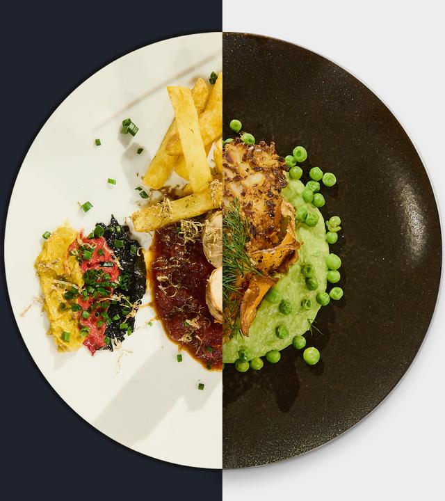 Currywurst vs. Erbsenpüree