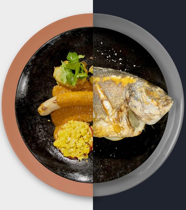 Currywurst vs. Gegrillte Dorade