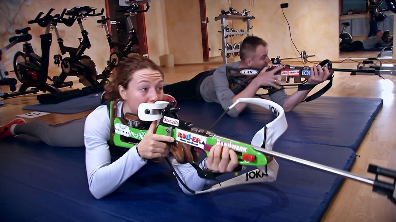 Biathlon So Geht s Die Trocken bungen ZDFmediathek