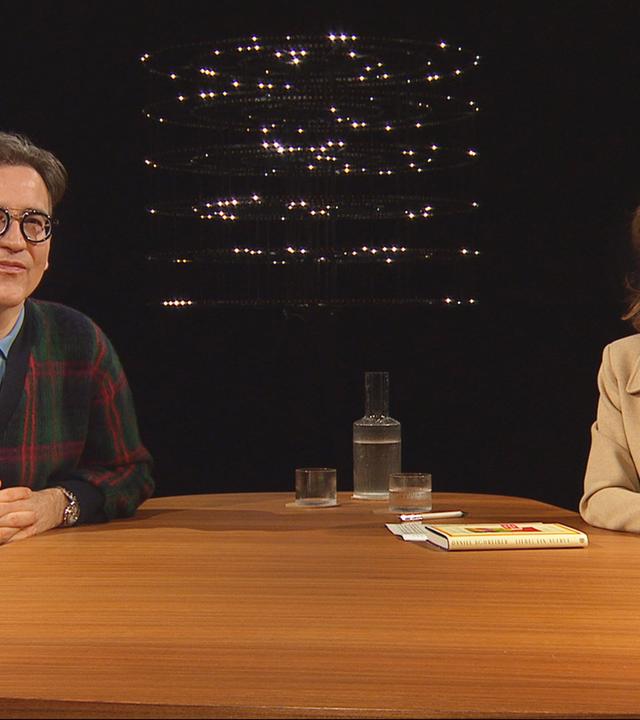 Daniel Schreiber, Schriftsteller, mit Moderatorin Barbara Bleisch