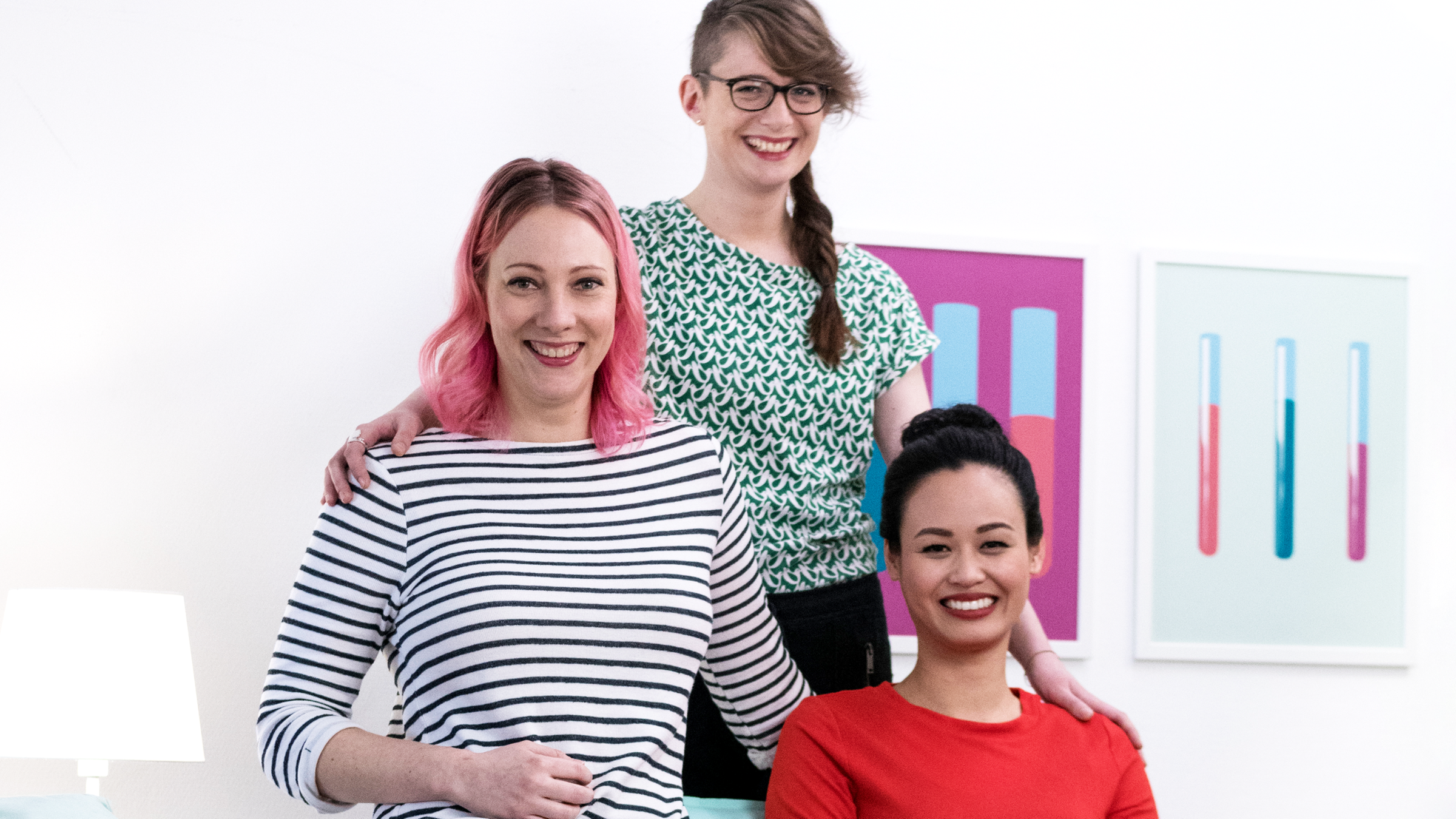 Linh, Patrizia und Johanna