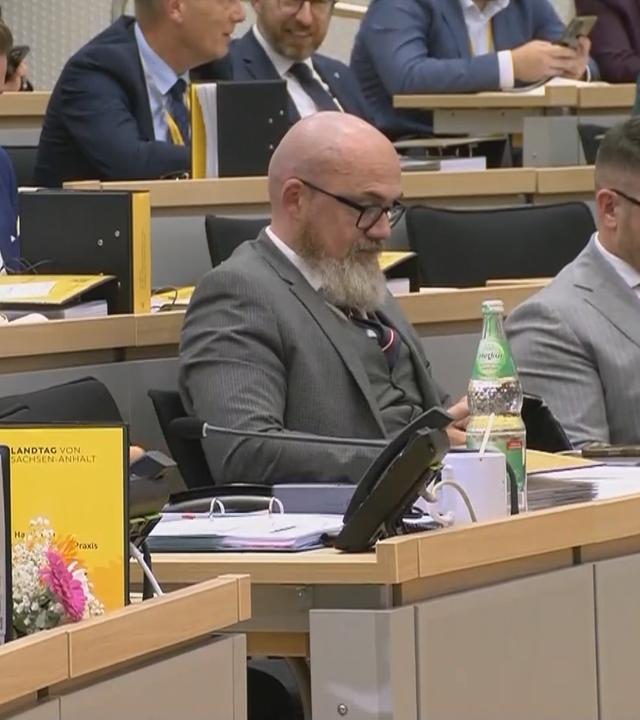 Im Landtag in Sachsen-Anhalt 
