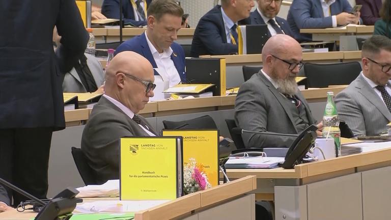 Im Landtag in Sachsen-Anhalt 