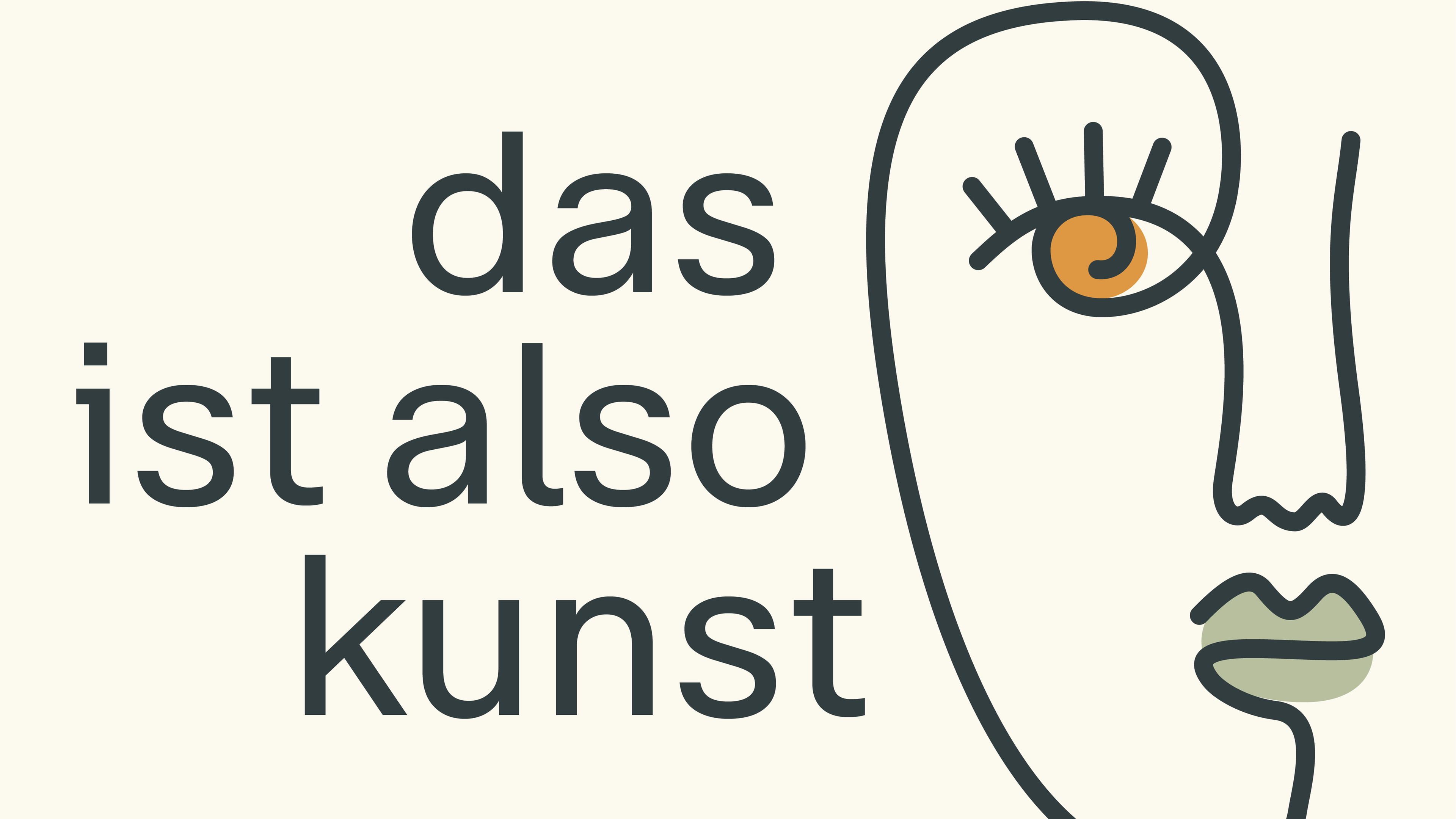 Das ist also Kunst, Instagram, Logo mit Schrift