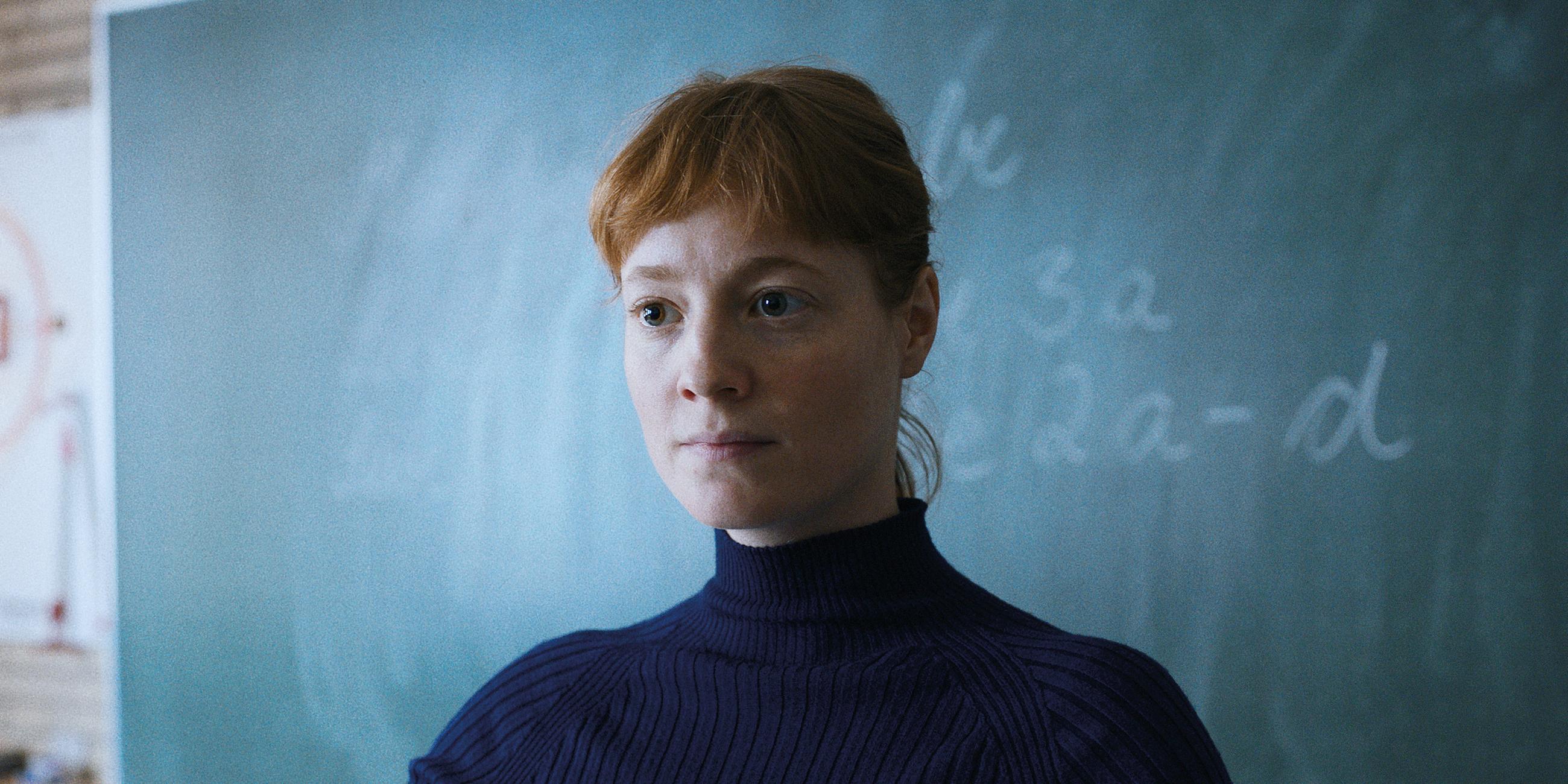 Leonie Benesch in einer Szene des Films "Das Lehrerzimmer".