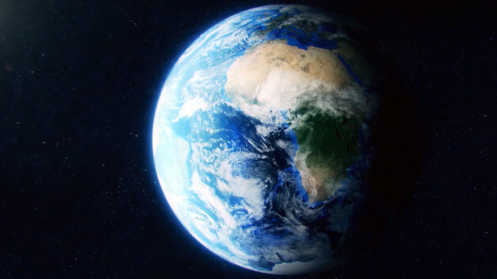 "Das Universum - Eine Reise durch Raum und Zeit Folge: Die ersten Ozeane": Erdaufnahme.