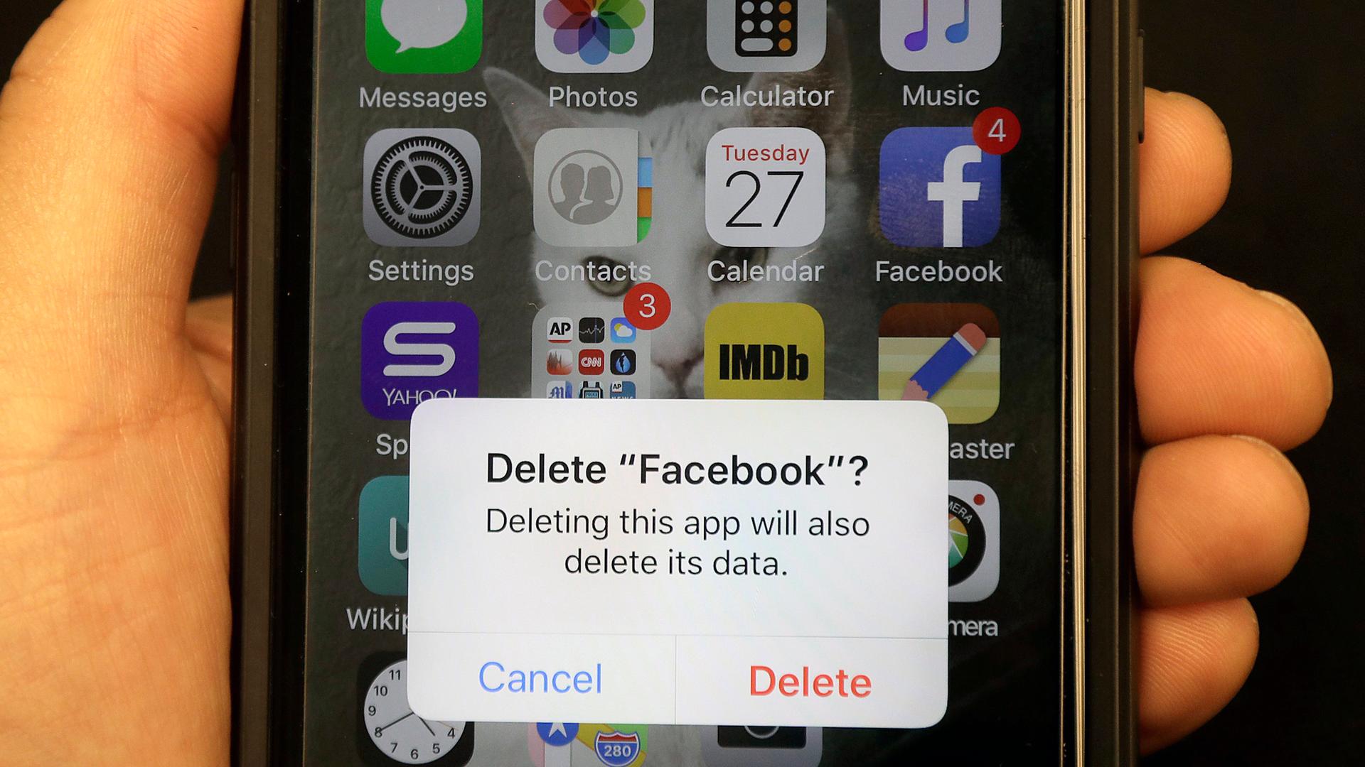 Smartphone: Löschen der facebook-App