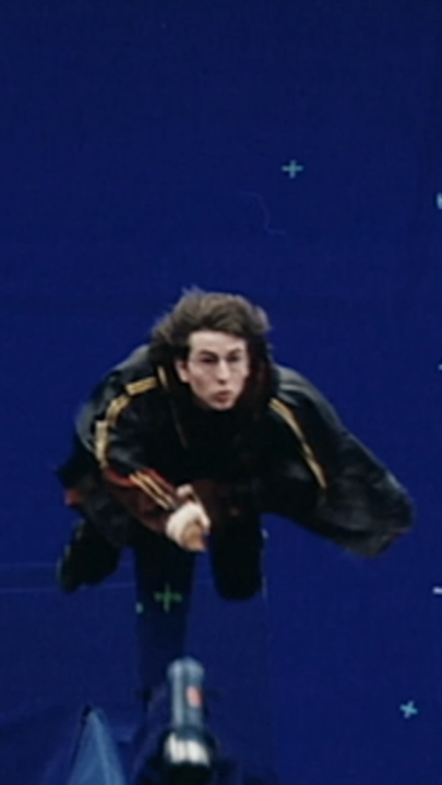 Harry Potters Stuntman David Holmes bei den Dreharbeiten