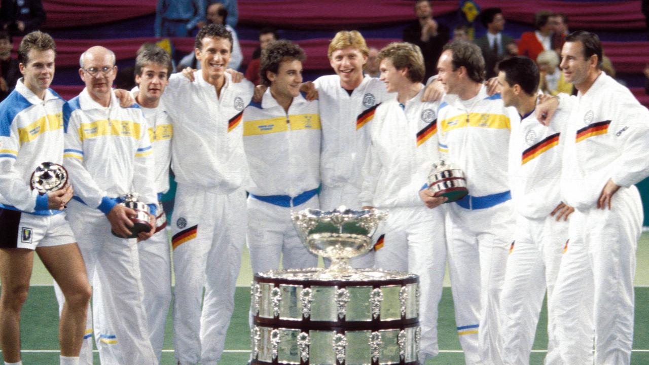 Tennis, Davis Cup, Finale 1989 Becker Wilander 62, 60, 62