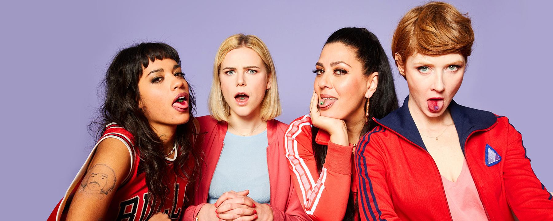 Von links: Jo (Salka Weber), Franzi (Llewellyn Reichmann), Elif (Jasmin Shakeri), Lena (Sarah Bauerett)