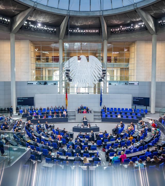 Plenarsaal im Deutschen Bundestag