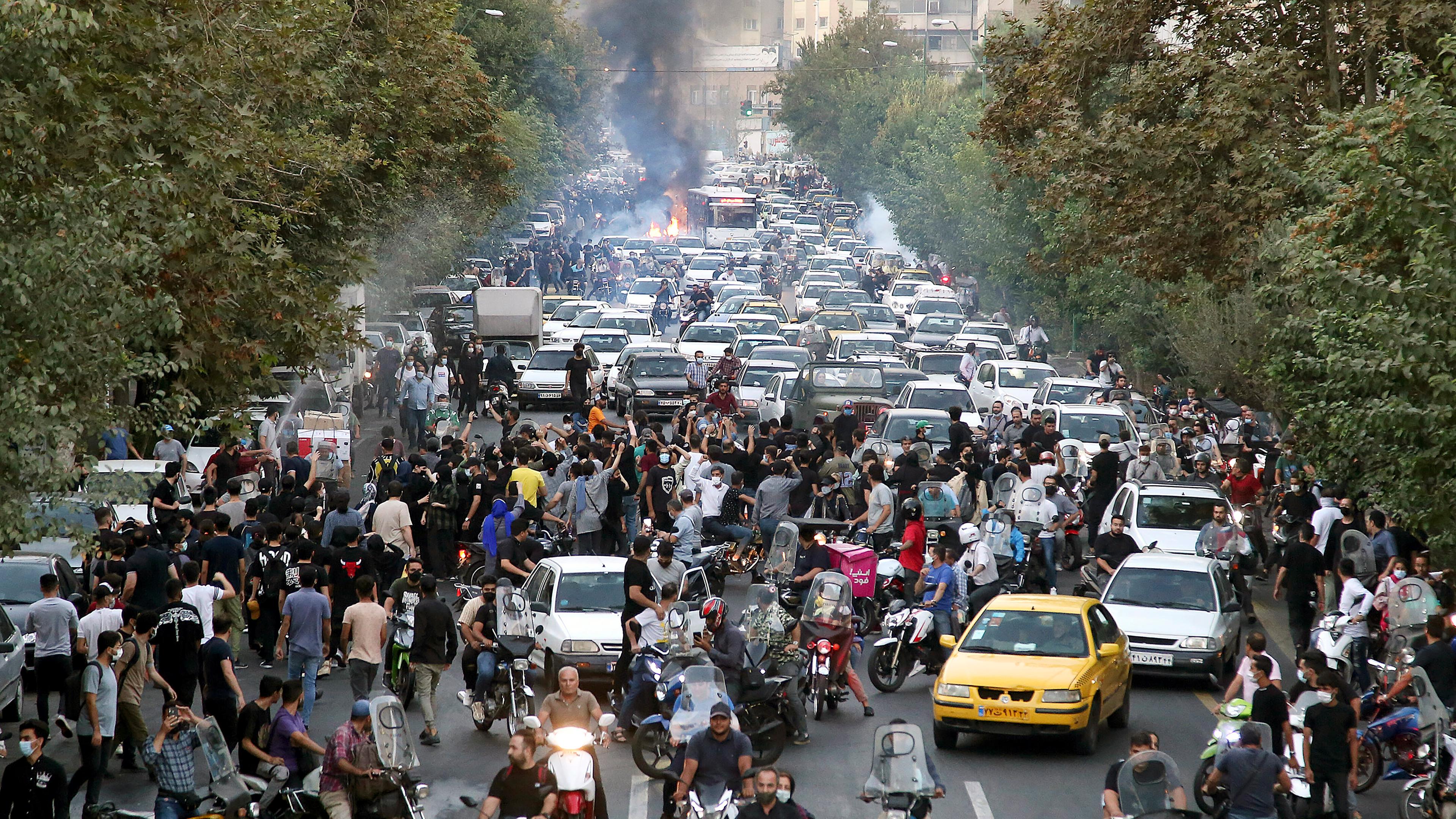 Eskalierende Demonstration im Iran, Archivbild