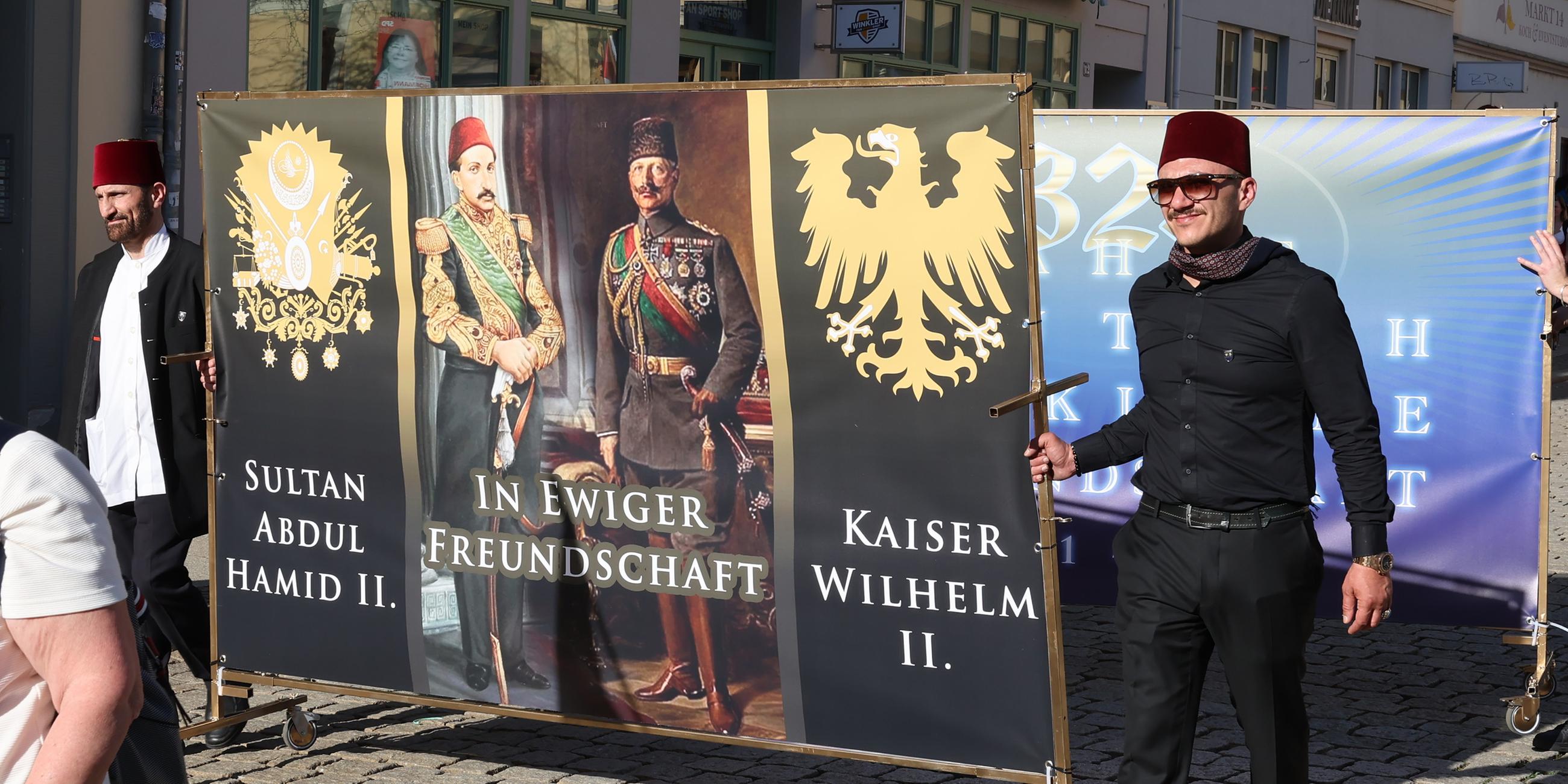 Demonstration der "Reichsbürger"-Szene in Gera