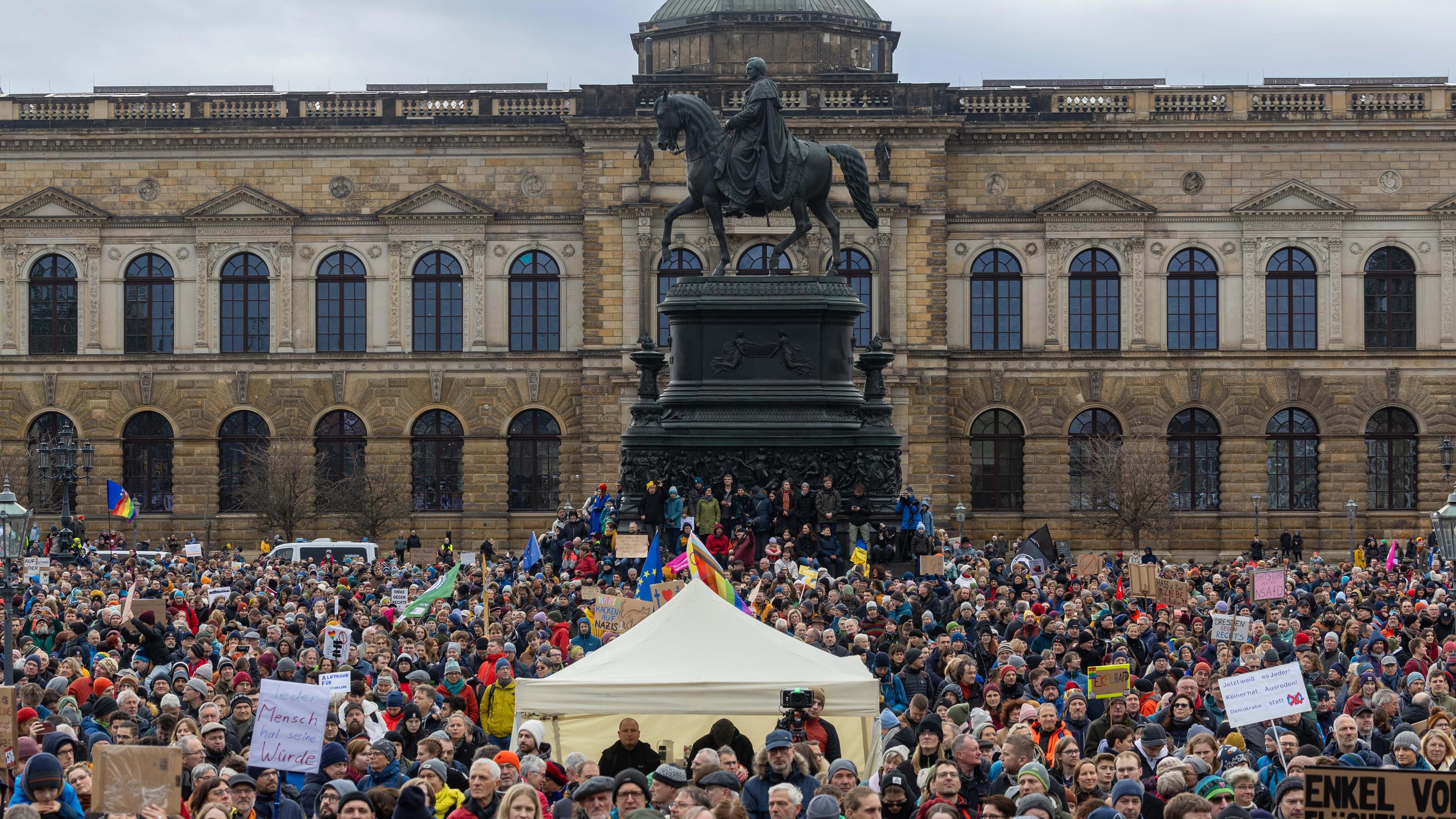 Demo gegen Rechtsextremismus, Dresden
