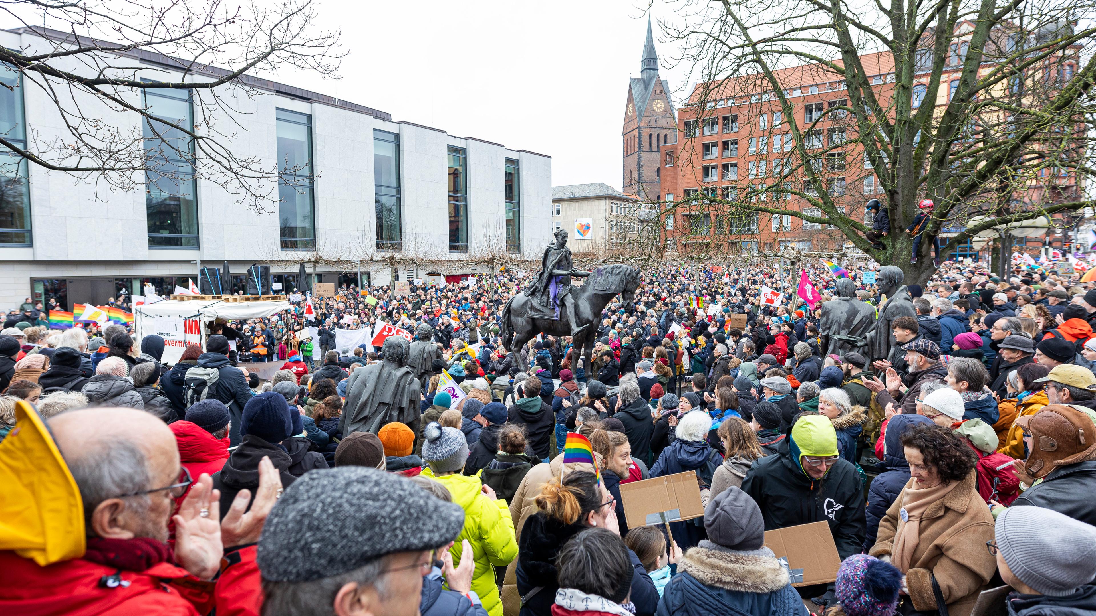 Demo gegen Rechtsextremismus, Hannover