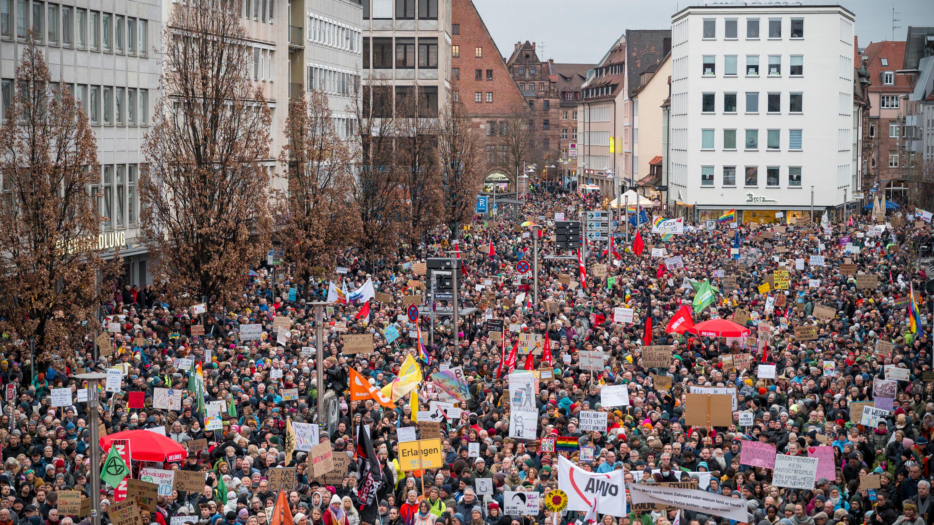 Demo gegen Rechtsextremismus, Nürnberg