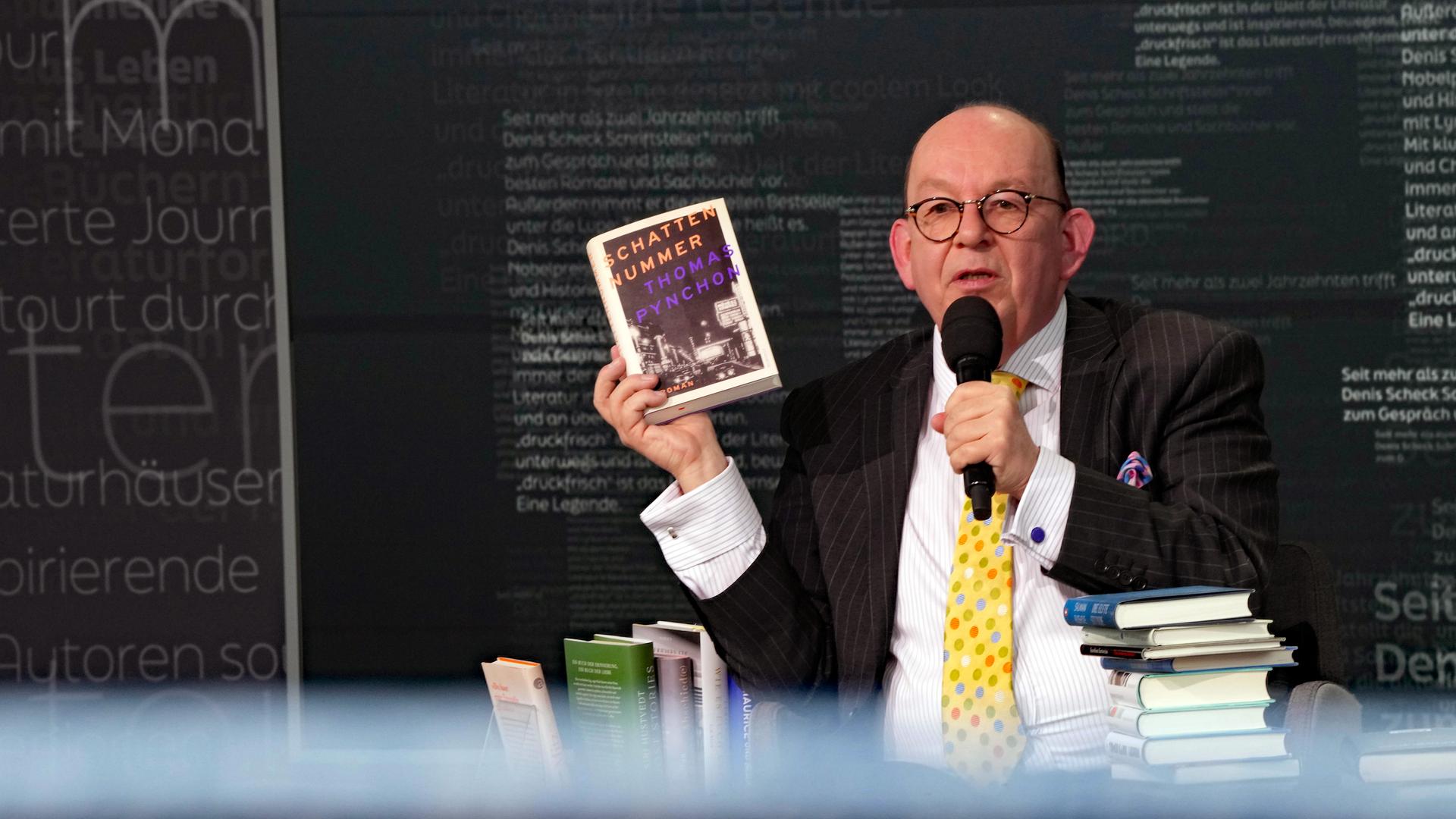  Denis Scheck mit "Best of druckfrisch" auf der Literaturbühne von ARD, ZDF und 3sat