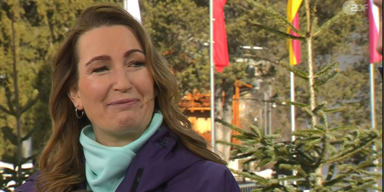 ZDF-Paralympics-Expertin Denise Schindler im Interview mit Florian Zschiedrich beim Wintersport- und Paralympics-Livestream.