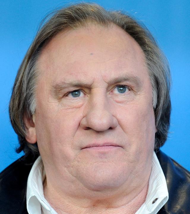 Nahaufnahme von Schauspieler Gérard Depardieu 